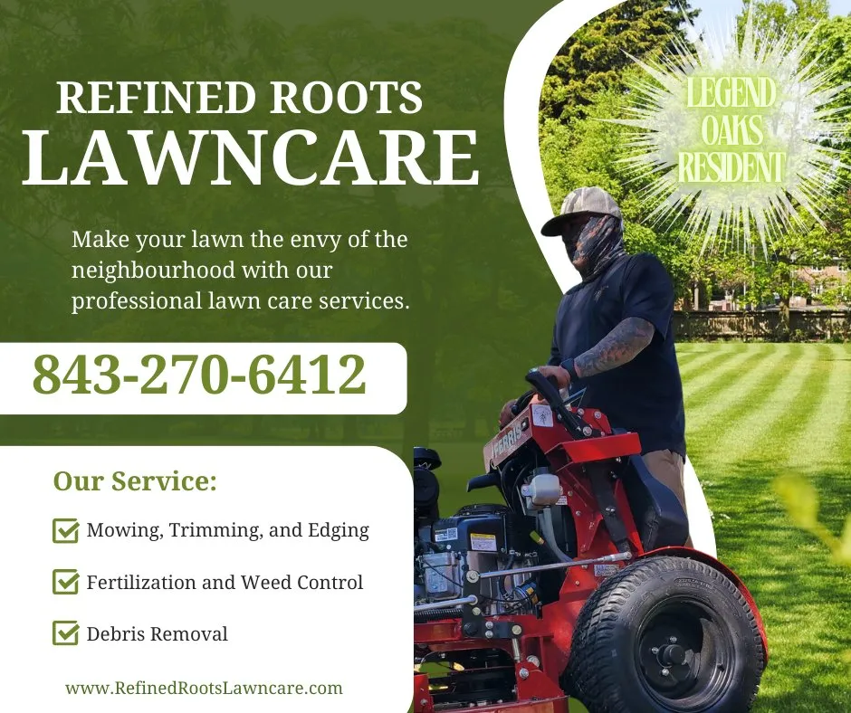 Local yard maintenance with custom design in Summerville, SC by Refined Roots Lawn Care