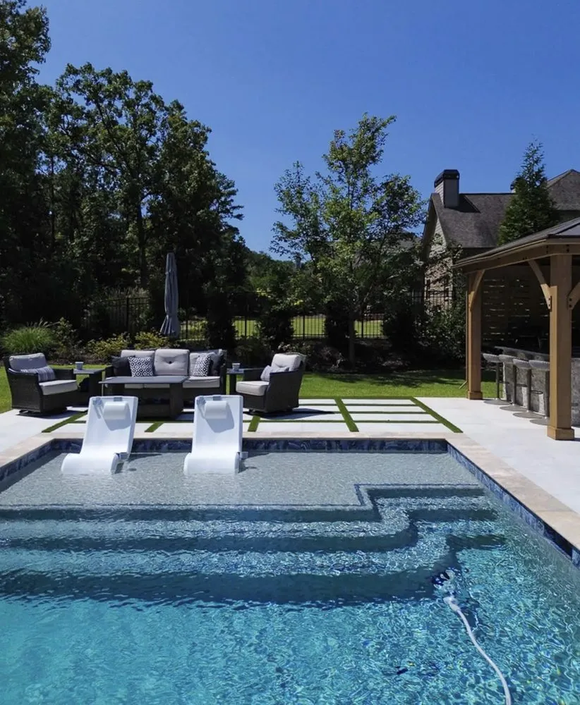 Custom residential landscaping in Cumming, GA - Reflections Pool & Design