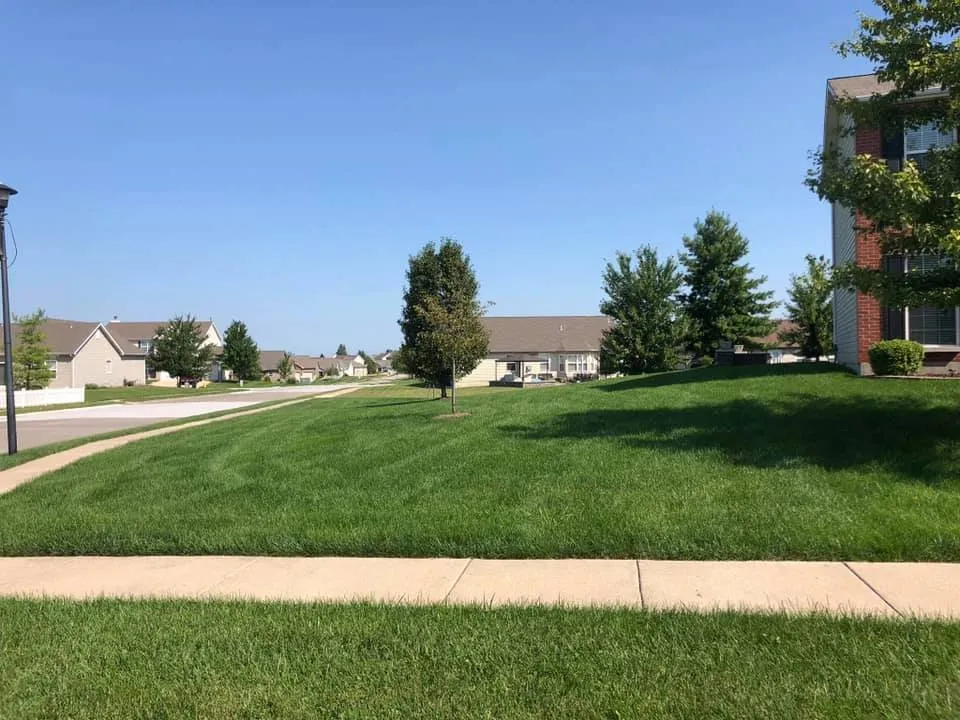 Custom lawn mowing service for homes in Wentzville, MO by Refresh Outdoor Services