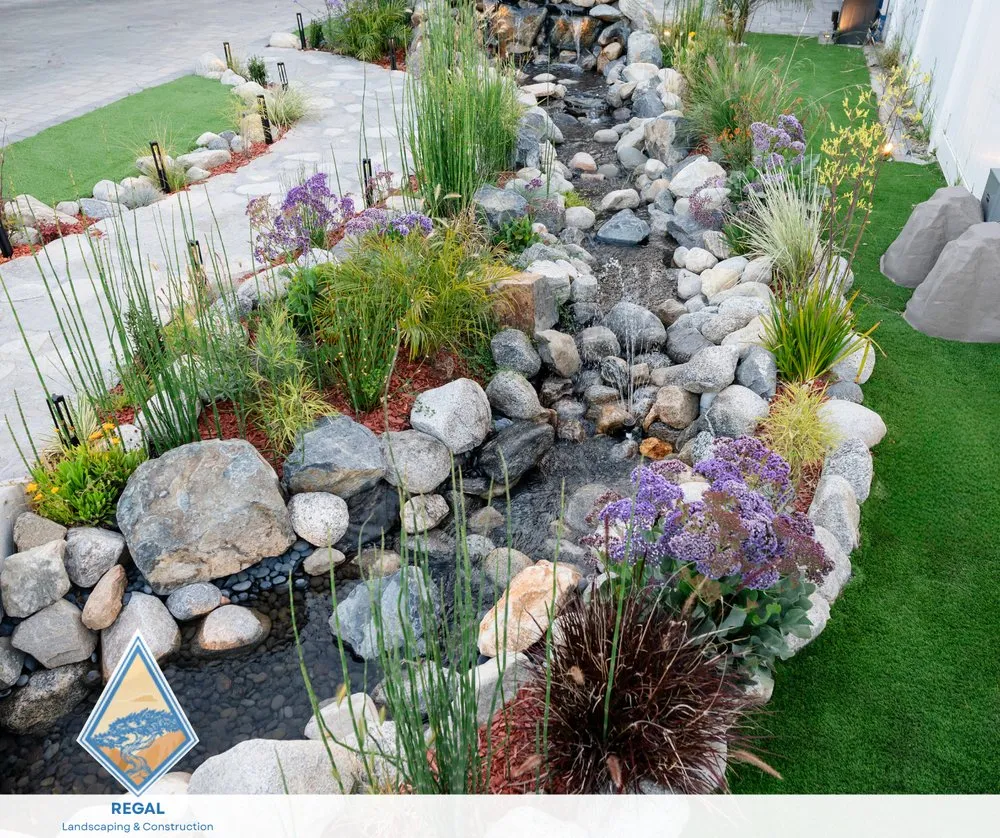 Custom landscape installation in Woodland Hills, CA - Regal Landscaping & Construction