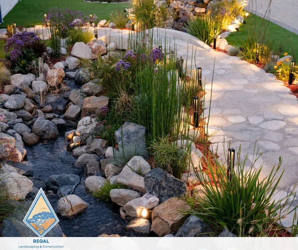 Professional residential landscaping in Woodland Hills, CA by Regal Landscaping & Construction