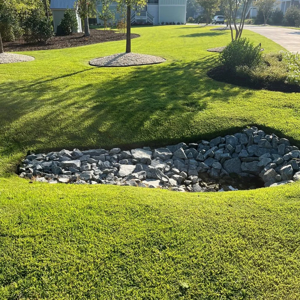 Custom residential landscaping near you in Hampstead, NC by Regal Lawn Care