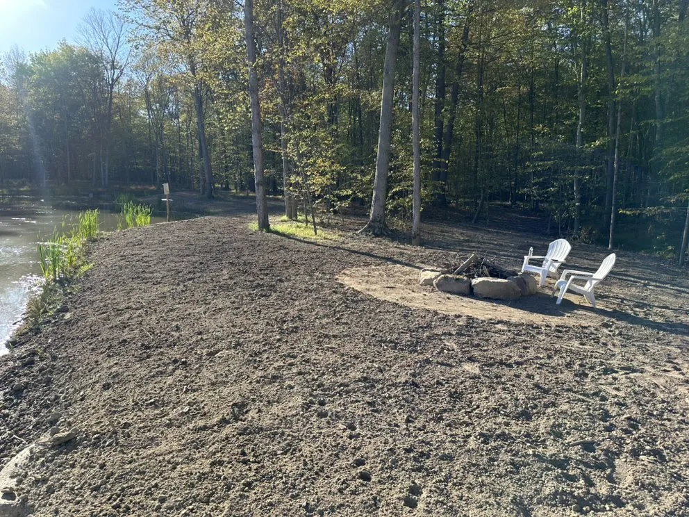 Custom outdoor landscaping in Pine Bush, NY by Regelski Land Development