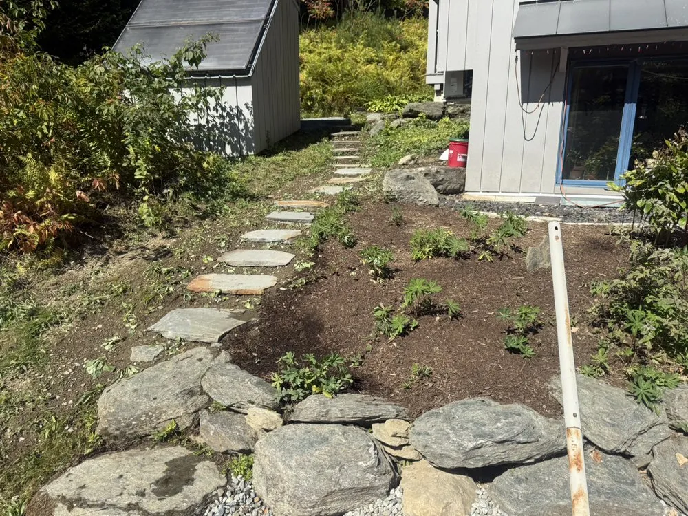 Affordable landscape design for residential properties in Franconia, NH by Regenerative Gardenworks