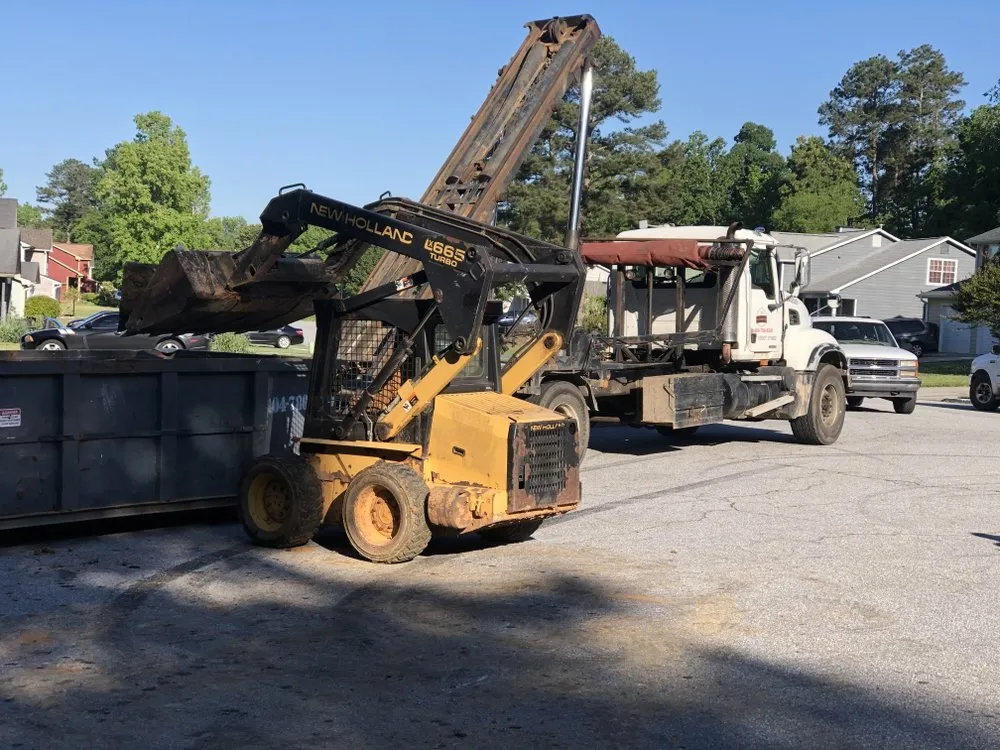 Affordable yard cleanup service for homes in Stockbridge, GA by Regis and Sons