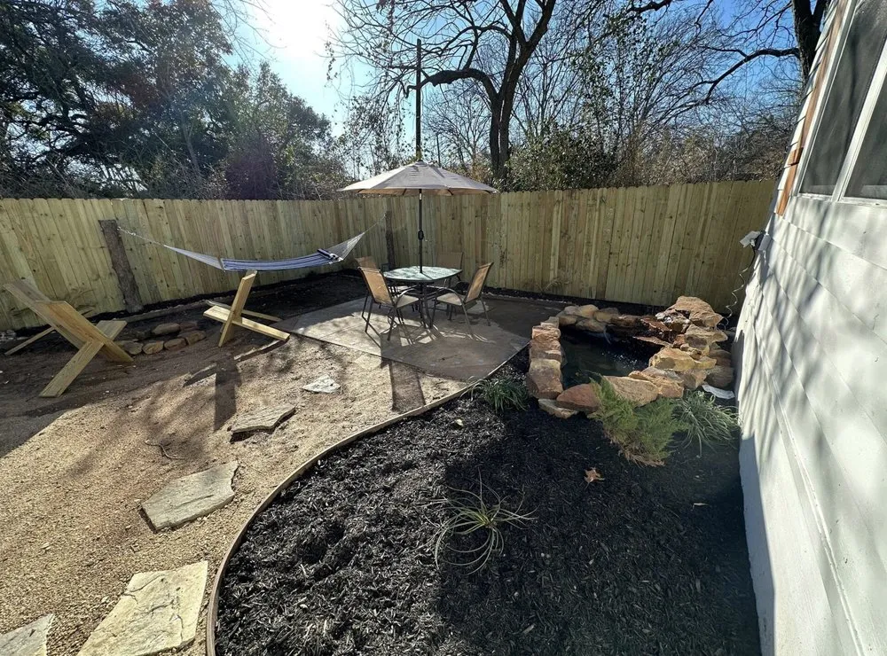 Affordable landscape installation in Bryan, TX by Regrowth Lawn Care & Landscaping