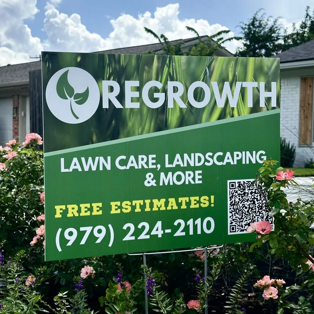 Professional yard maintenance in Bryan, TX by Regrowth Lawn Care & Landscaping
