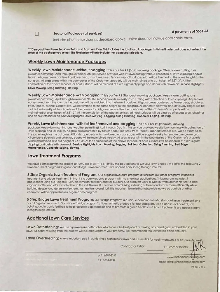 Affordable landscape design near you in Amherst, NY by Reinhart Enterprises Landscaping and Lawn Care