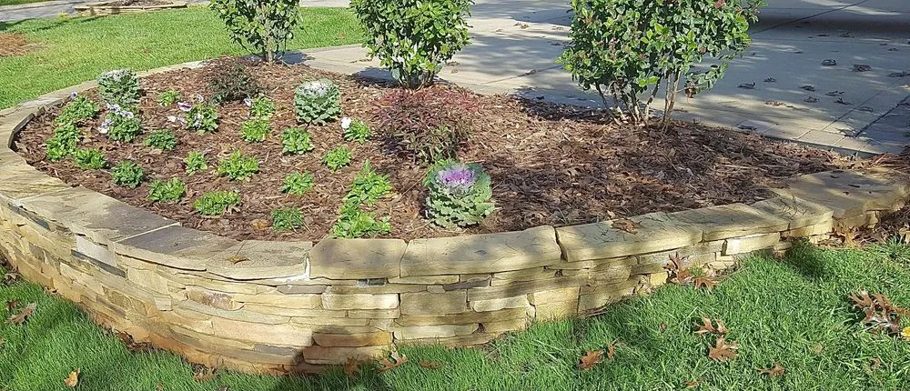 Professional residential landscaping with custom design in Lincolnton, NC by Reising's Lawn Care