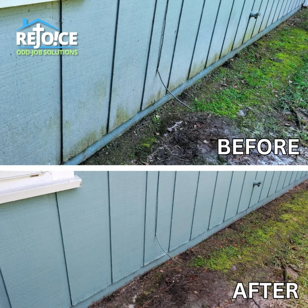 Local lawn mowing service for residential properties in Gainesville, FL by Rejoice Odd Job Solutions