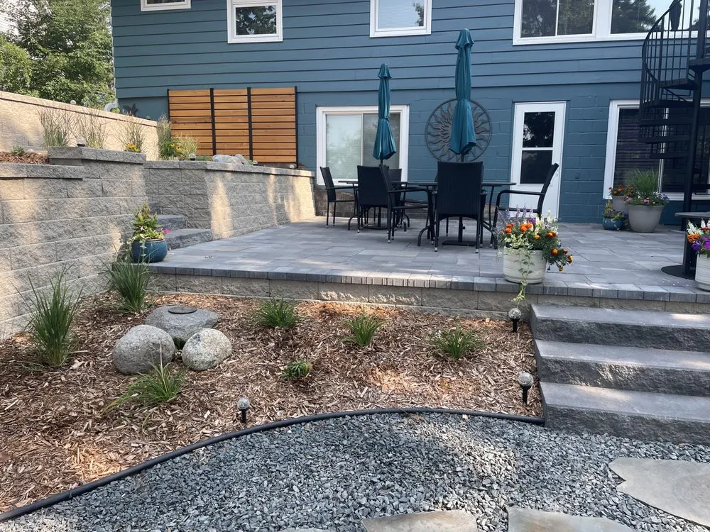Custom landscape installation for beautiful yards in Princeton, MN by Rejuvenate Landscaping and Design