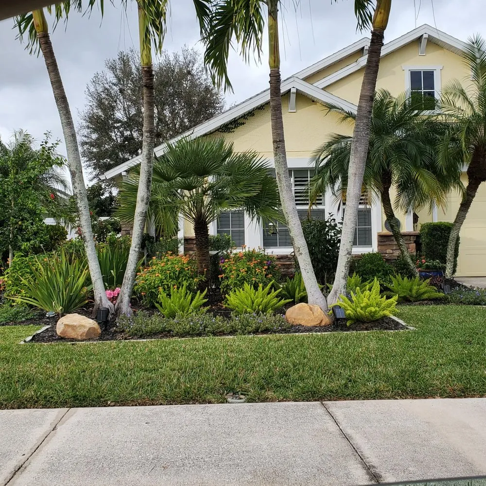 Custom garden landscaping in Bradenton, FL - Relaxing Pond