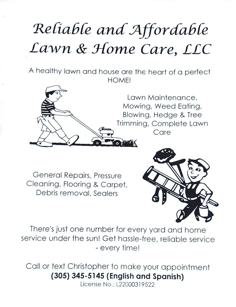 Professional yard cleanup service for outdoor upgrades in Hollywood, FL by Reliable and Affordable Lawn & Home Care