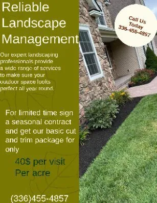 Top-rated lawn care service in Greensboro, NC - Reliable Landscape’s Management