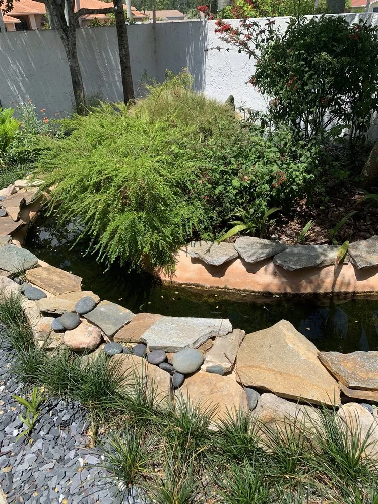 Custom landscape installation in Haines City, FL by Reliable Ponds