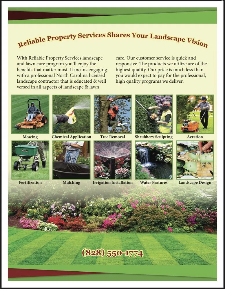 Affordable yard maintenance in Maggie Valley, NC by Reliable Property Services of WNC