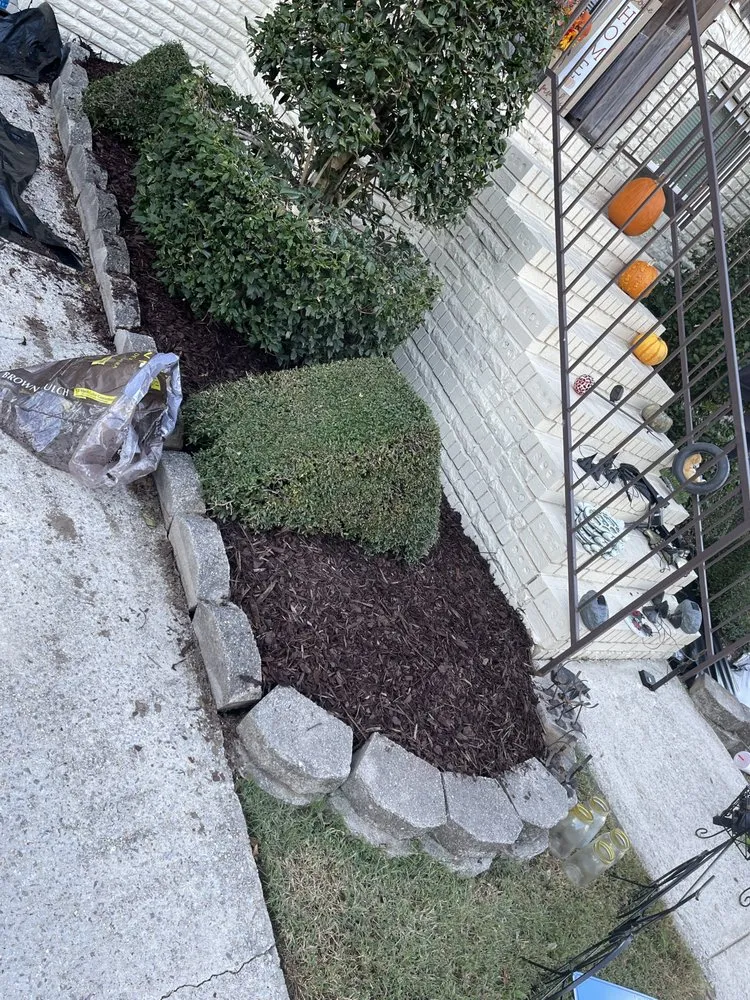 Custom landscape design for year-round maintenance in Birmingham, AL by Rellz Cutz