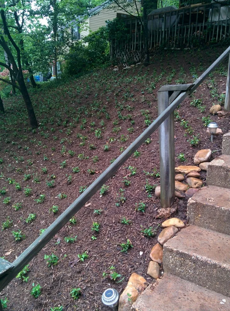 Custom landscape installation in Gaithersburg, MD by Remy Landscaping