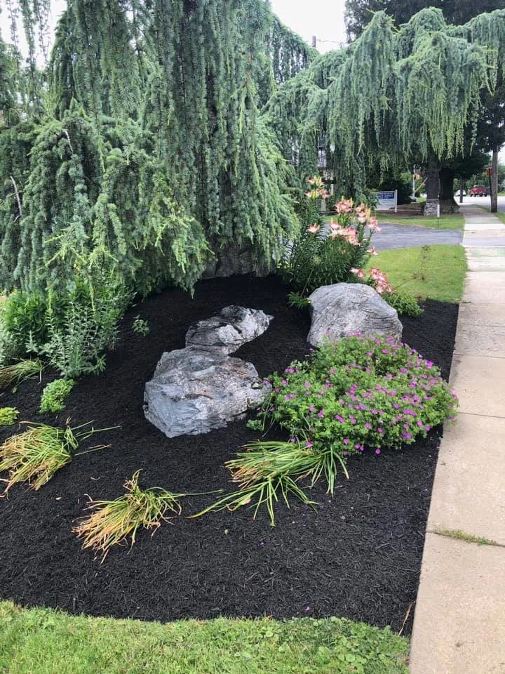 Affordable garden landscaping for residential properties in New Cumberland, PA by Rende Landscaping & Masonry