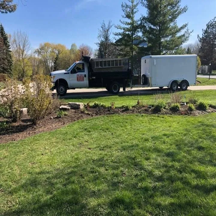 Custom garden landscaping for homes in Wheeling, IL by Rene & Sons Landscaping