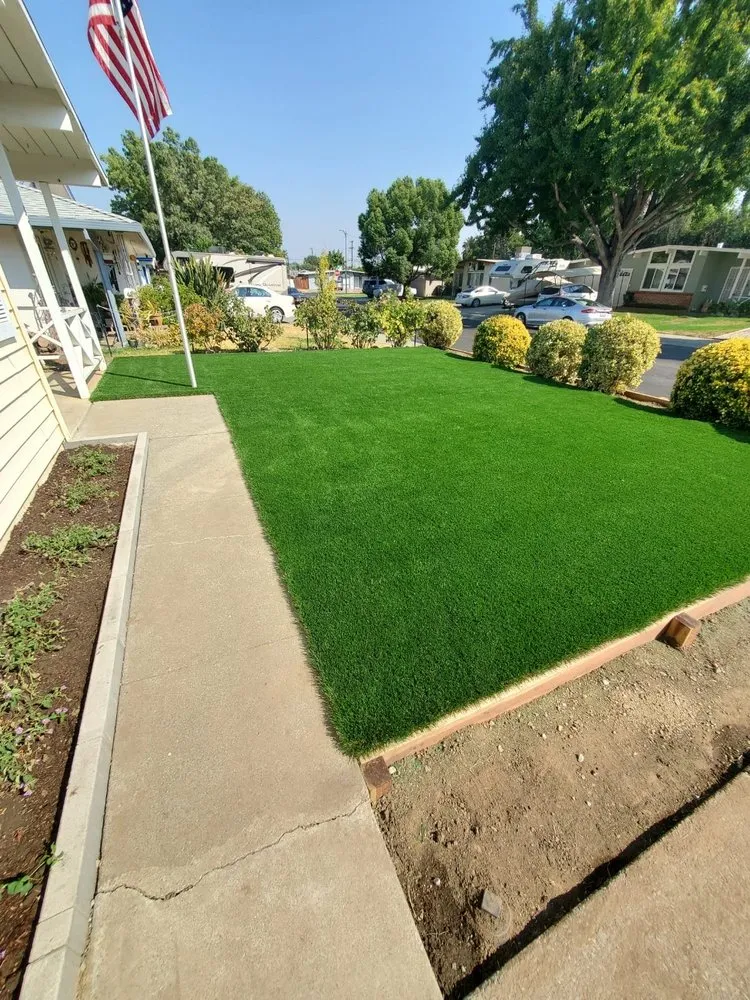 Professional lawn care service for outdoor upgrades in San Fernando Valley, CA by Renew Green Living