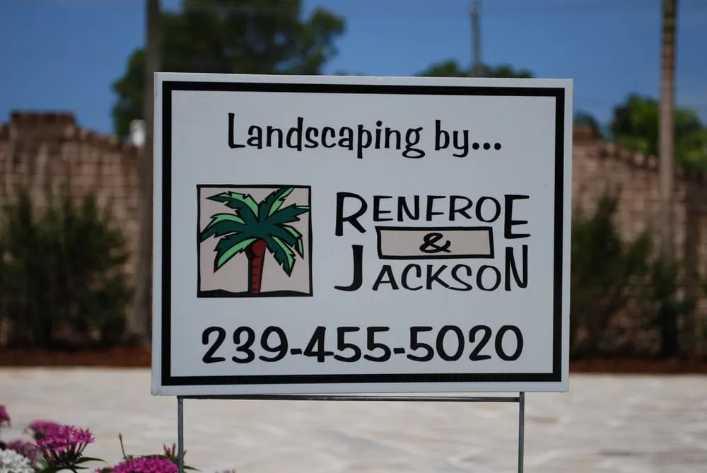 Affordable landscape installation with custom design in Naples, FL by Renfroe & Jackson