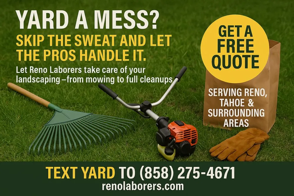 Local lawn mowing service experts serving Reno, NV - Reno Laborers
