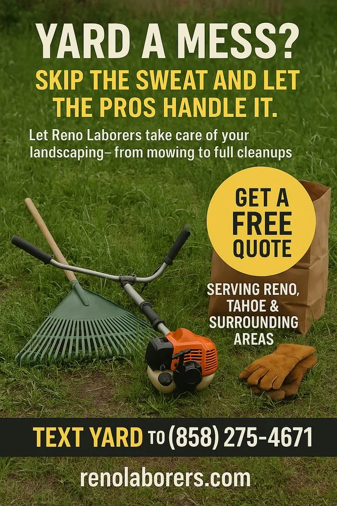 Reliable outdoor landscaping near you across Reno, NV - Reno Laborers