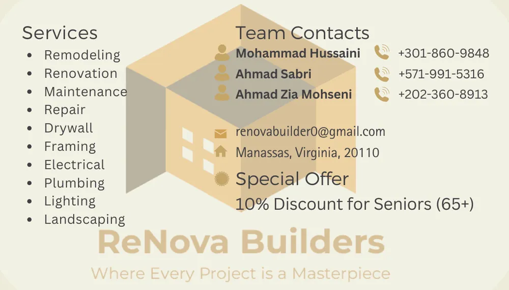 Affordable landscape design for homes across Dumfries, VA - ReNova Builders