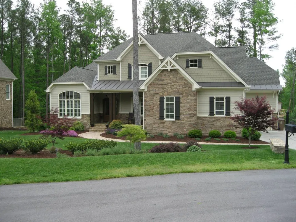 Expert landscape installation for homes in Cary, NC by Renz Landscapes