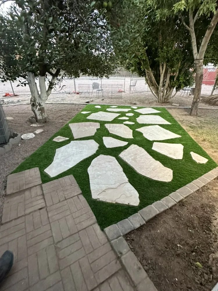 Affordable landscape installation in Glendale, AZ by Reparo Landscaping