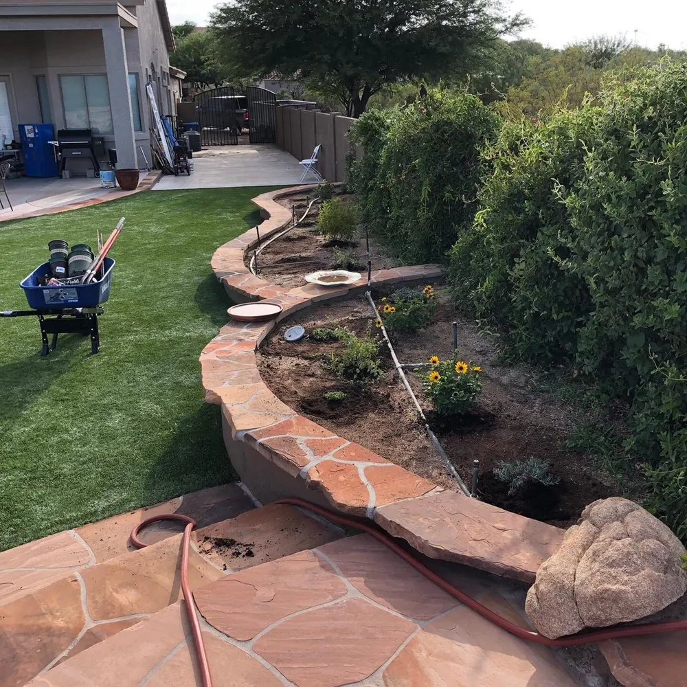 Custom lawn care service with custom design across Vail, AZ - Rescue Groundskeeping
