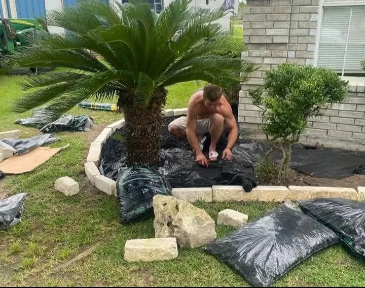 Professional lawn care service with custom design across Santa Fe, TX - Resilience Tree Service