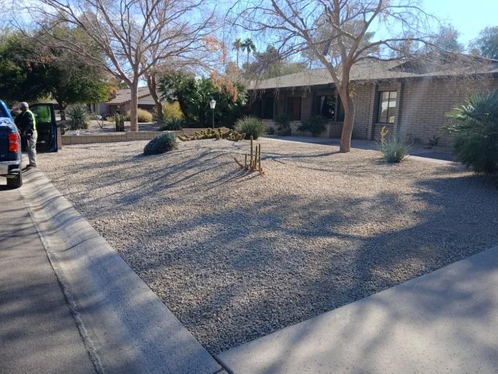 Affordable yard cleanup service for beautiful yards in Litchfield Park, AZ by Resler Rock & Gravel