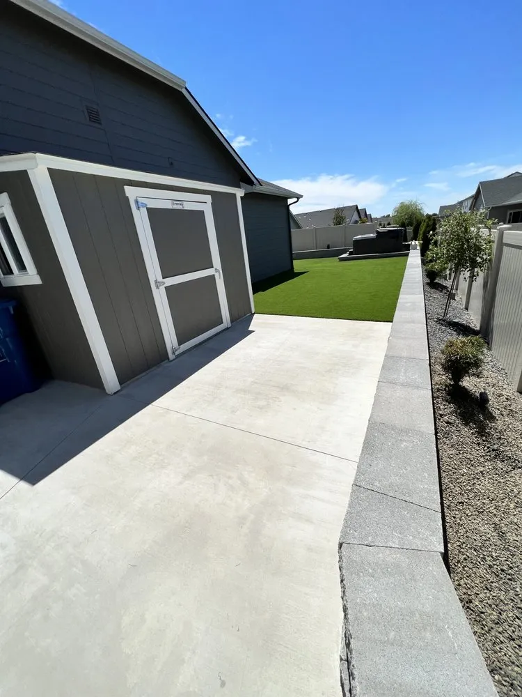 Custom landscape installation in Star, ID by Resource Land Care