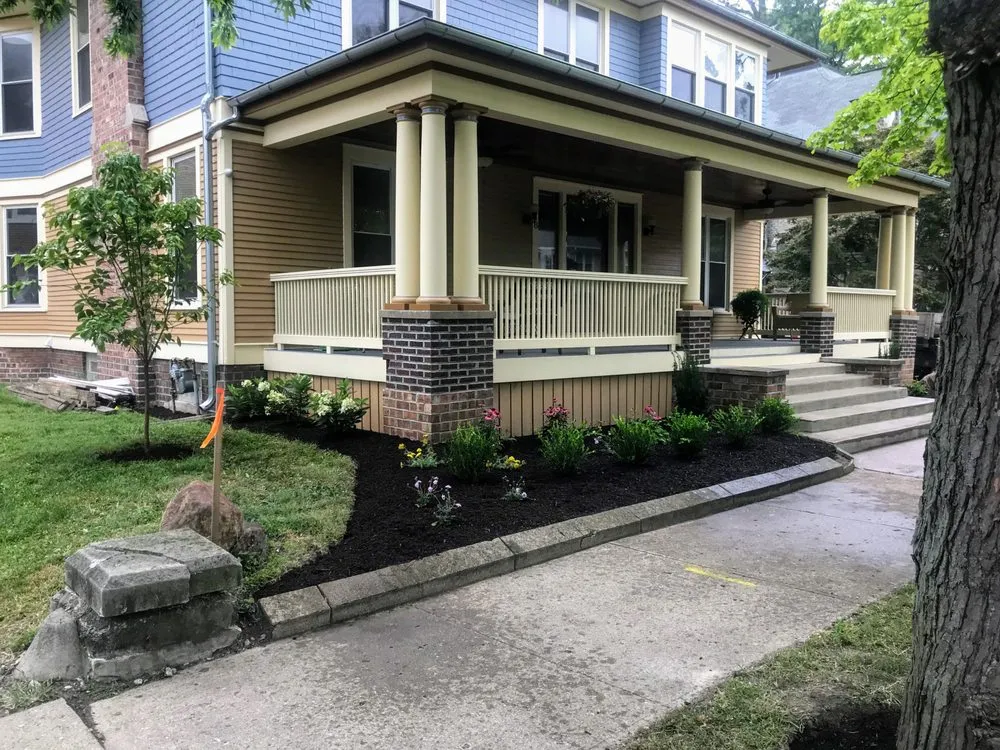 Affordable lawn mowing service with custom design in Whiteland, IN by Restoration Landscape