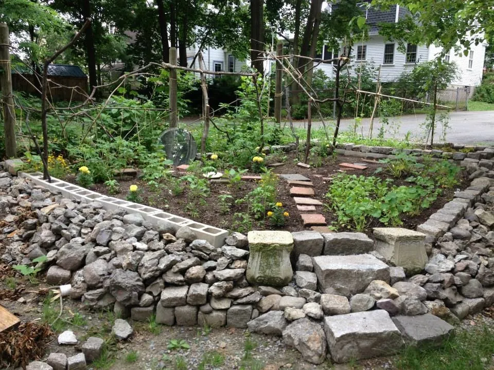 Top-rated landscape installation with custom design in Jamaica Plain, MA by Restoring Roots Cooperative