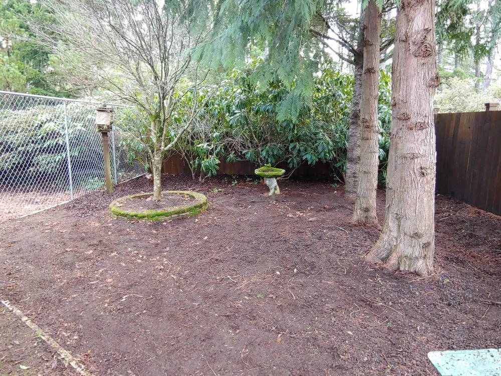 Custom yard maintenance with custom design in Florence, OR by Restoring Roots