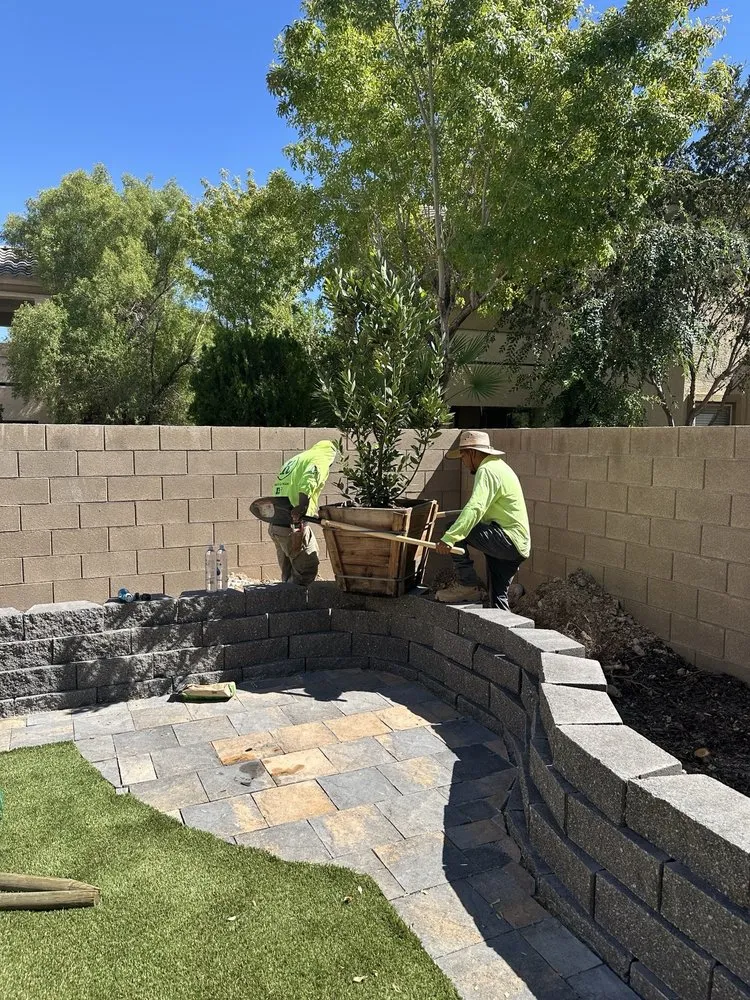 Expert garden landscaping for homes in Las Vegas, NV by Results Landscape Services