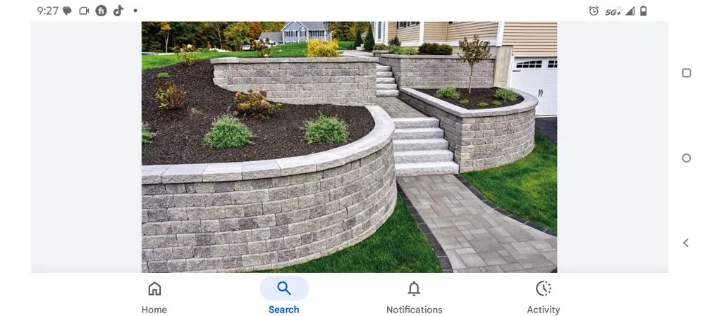 Trusted landscape installation with custom design in Georgetown, KY by Retaining Wall And Bobcat Services