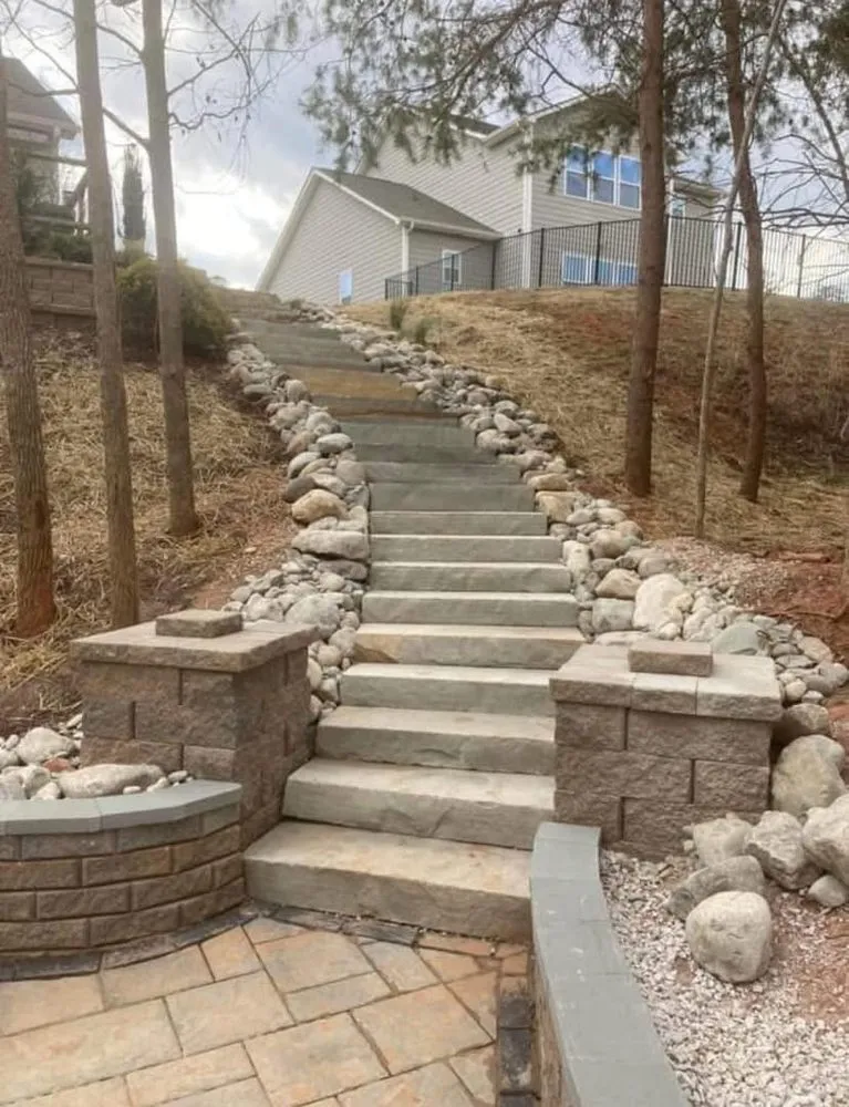 Professional lawn mowing service experts serving Lancaster, SC - Retaining Walls and Patio