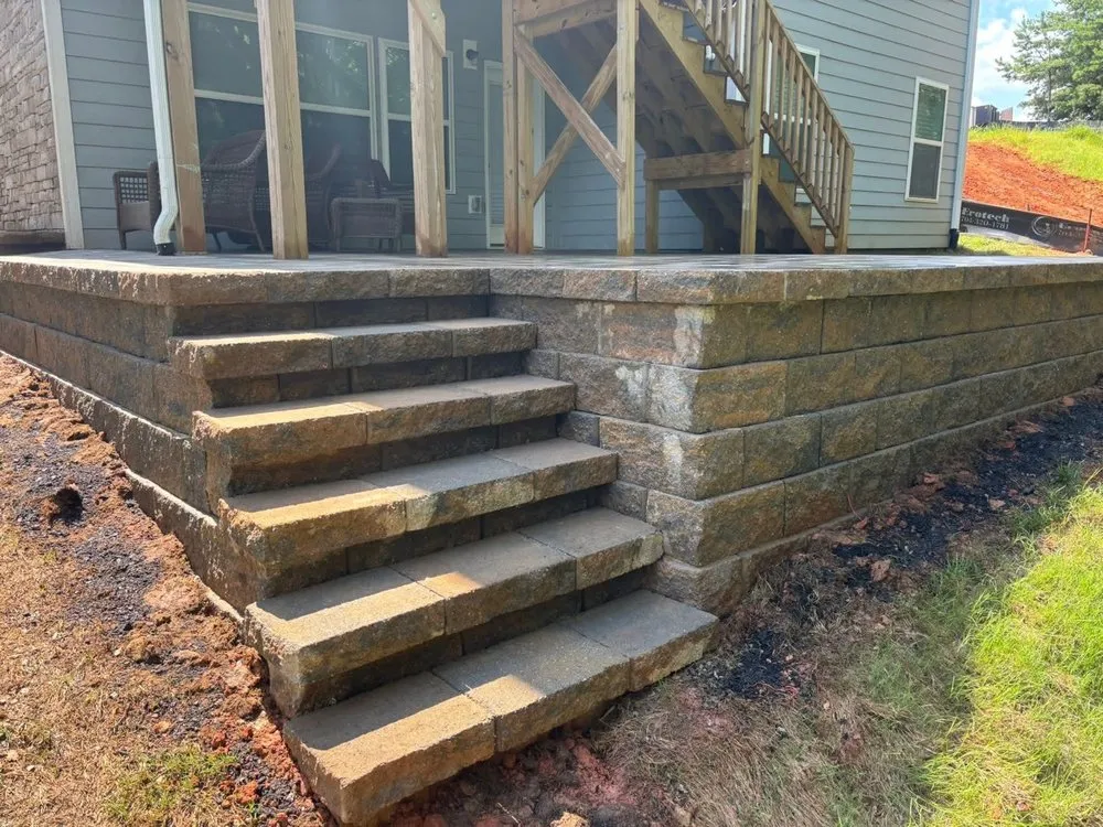 Expert landscape installation experts serving Lancaster, SC - Retaining Walls and Patio