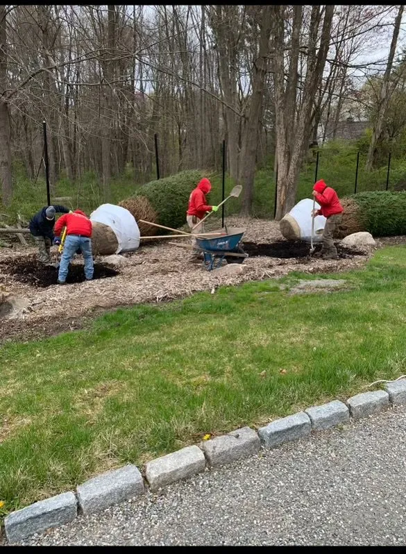 Affordable lawn mowing service with custom design in Stamford, CT by Retana Landscaping