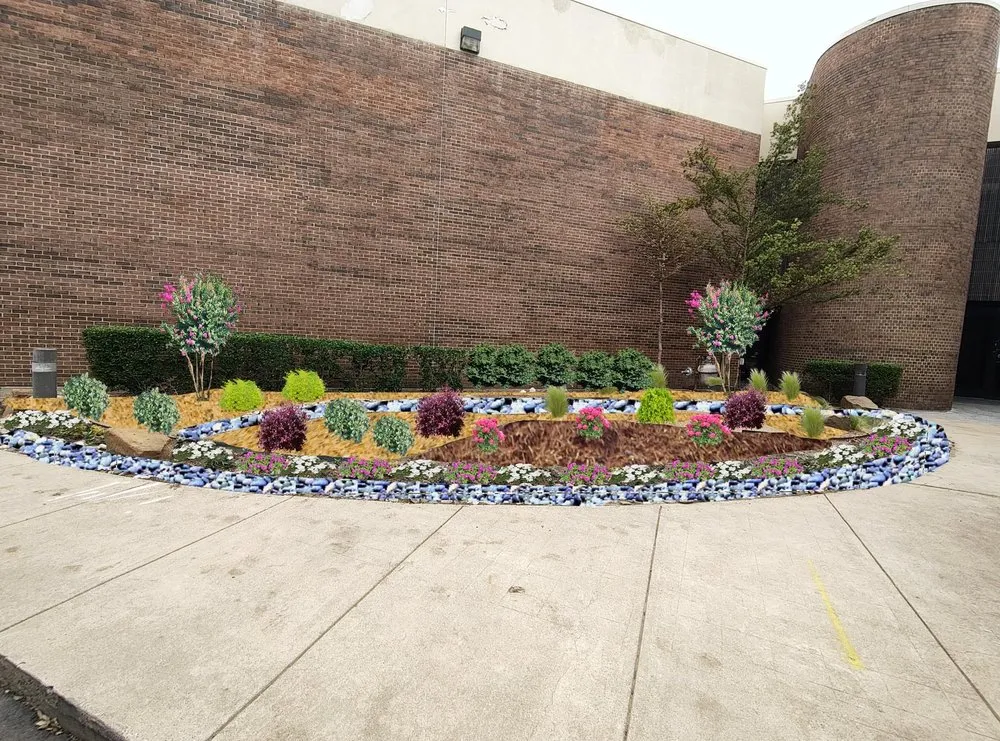 Professional garden landscaping in Garland, TX by Revival Landscaping