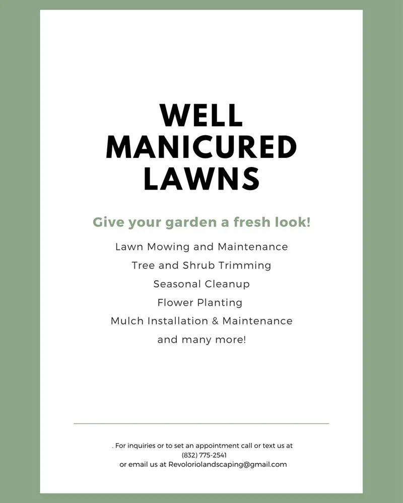 Trusted yard maintenance in Houston, TX by Revolorio Landscaping