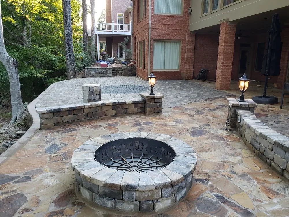 Custom lawn mowing service in Gainesville, GA by Rex Stonework and Landscape