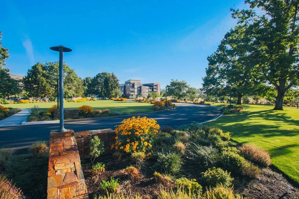 Affordable garden landscaping with custom design in Eugene, OR by Rexius