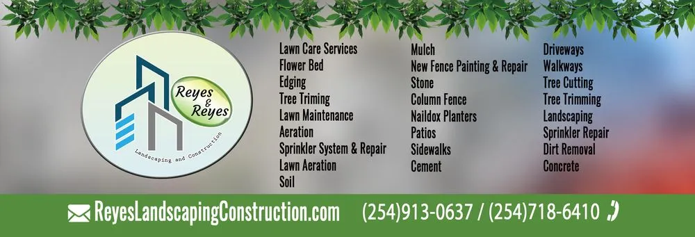 Custom yard cleanup service for beautiful yards in Belton, TX by Reyes & Reyes Landscaping and Construction