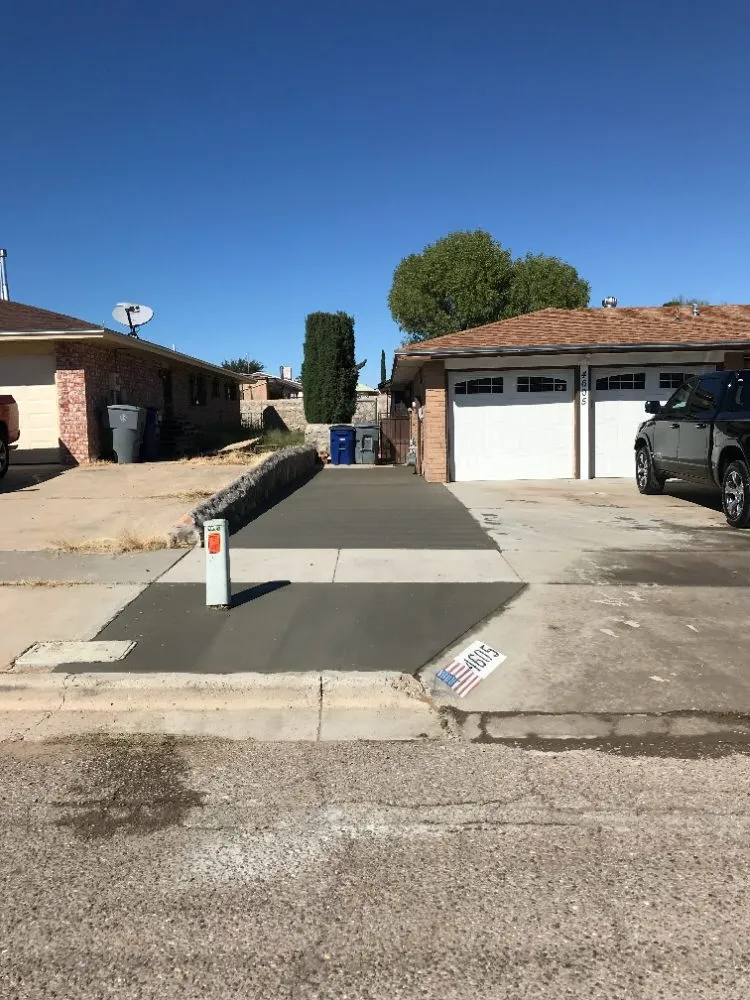 Professional landscape installation for residential properties in El Paso, TX by Reyes Concrete