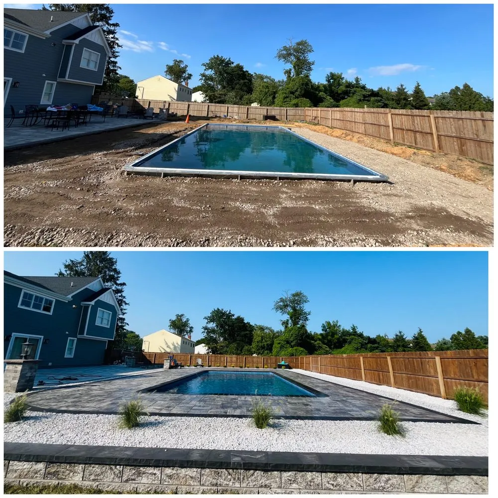 Trusted yard cleanup service with custom design in Freehold, NJ by Reyes Hardscaping Plus